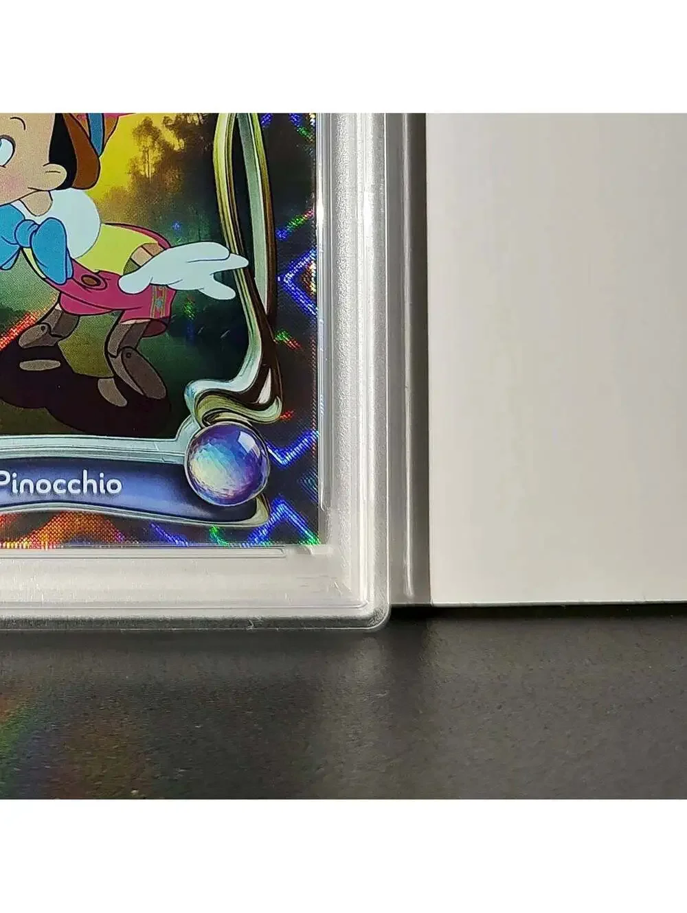 Pinocchio 2025 Topps Disney Wonder #7 Winter Variant Card Pinocchio PSA 8